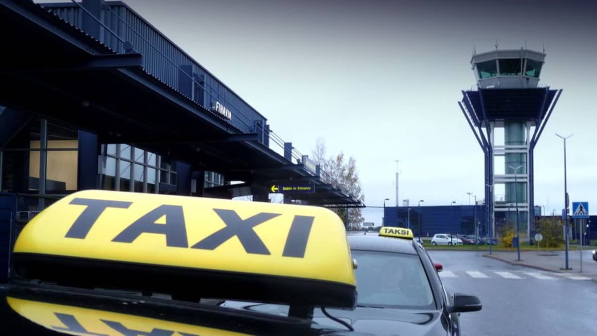 takseja Oulun lentoasemalla