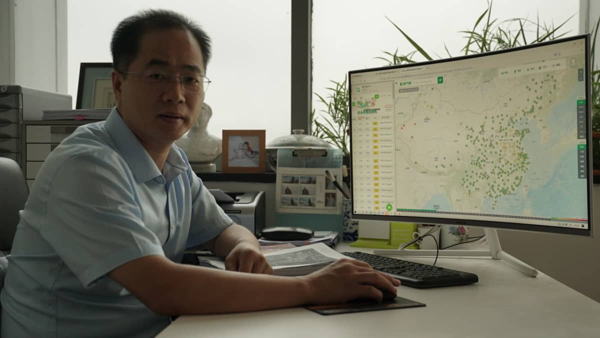 Professori Liu Xingang tavoittelee Yunchengin päästöjen saamista WHO:n turvalliseksi määrittelemälle tasolle kymmenen vuoden kuluessa.