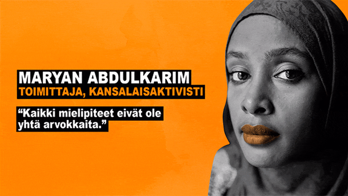 Maryan Abdulkarim keskustelee sananvapaudesta Yle Forumissa torstaina suorassa erikoislähetyksessä.