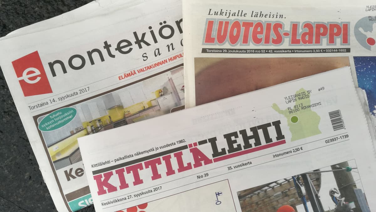 Luoteis-Lappi, Kittilälehti ja Enontekiön Sanomat.
