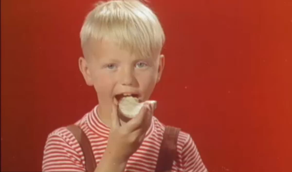 Kultanauha-margariinimainos vuodelta 1956