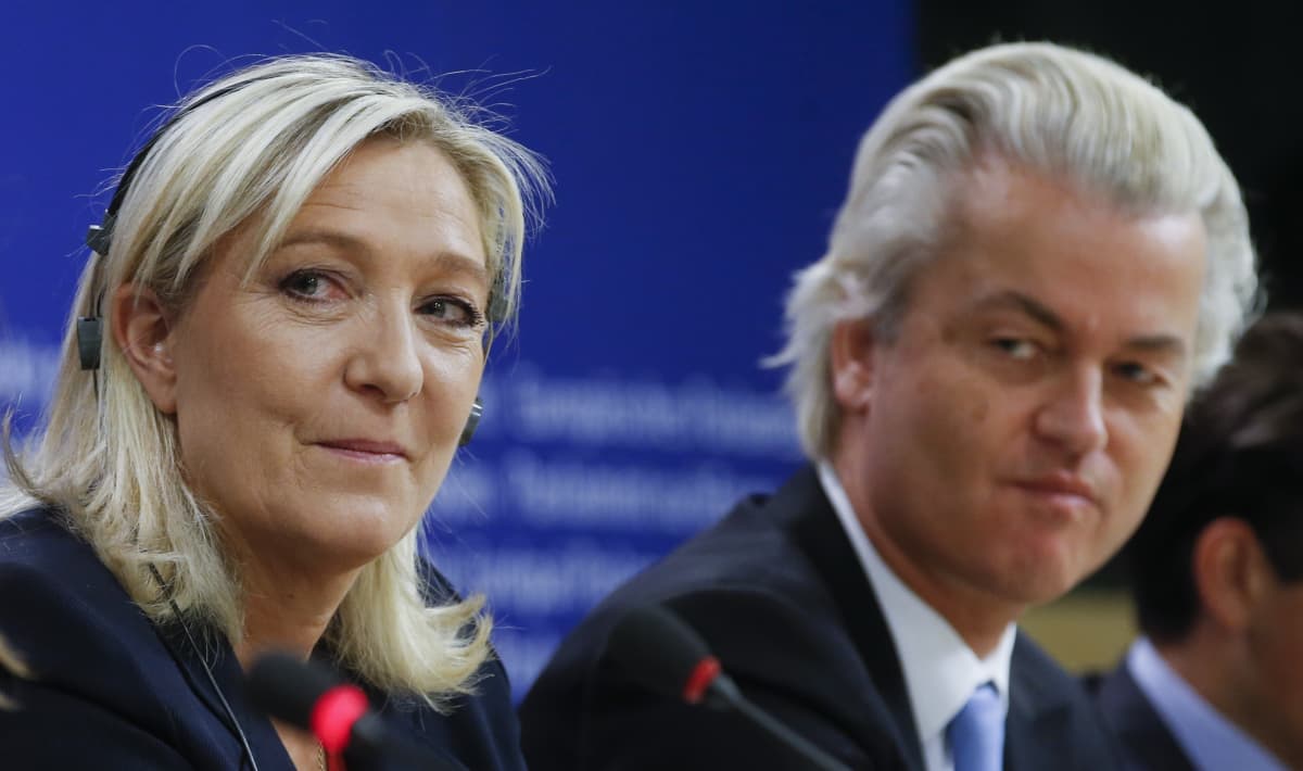 Ranskan Marine Le Pen ja Hollannin Geert Wilders