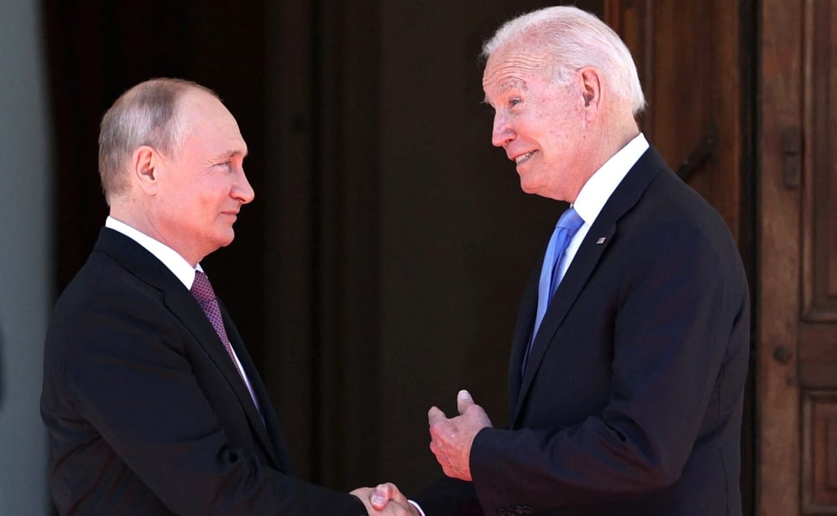 Vladimir Putin ja Joe Biden.