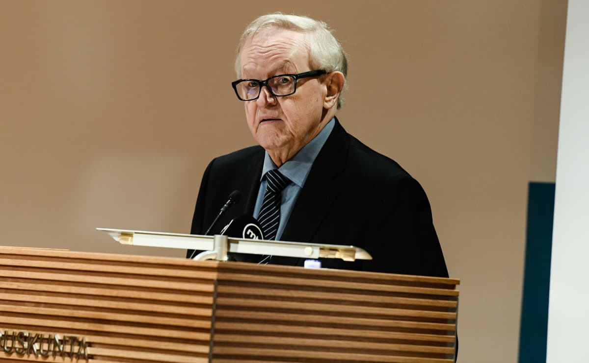 Presidentti Martti Ahtisaari.
