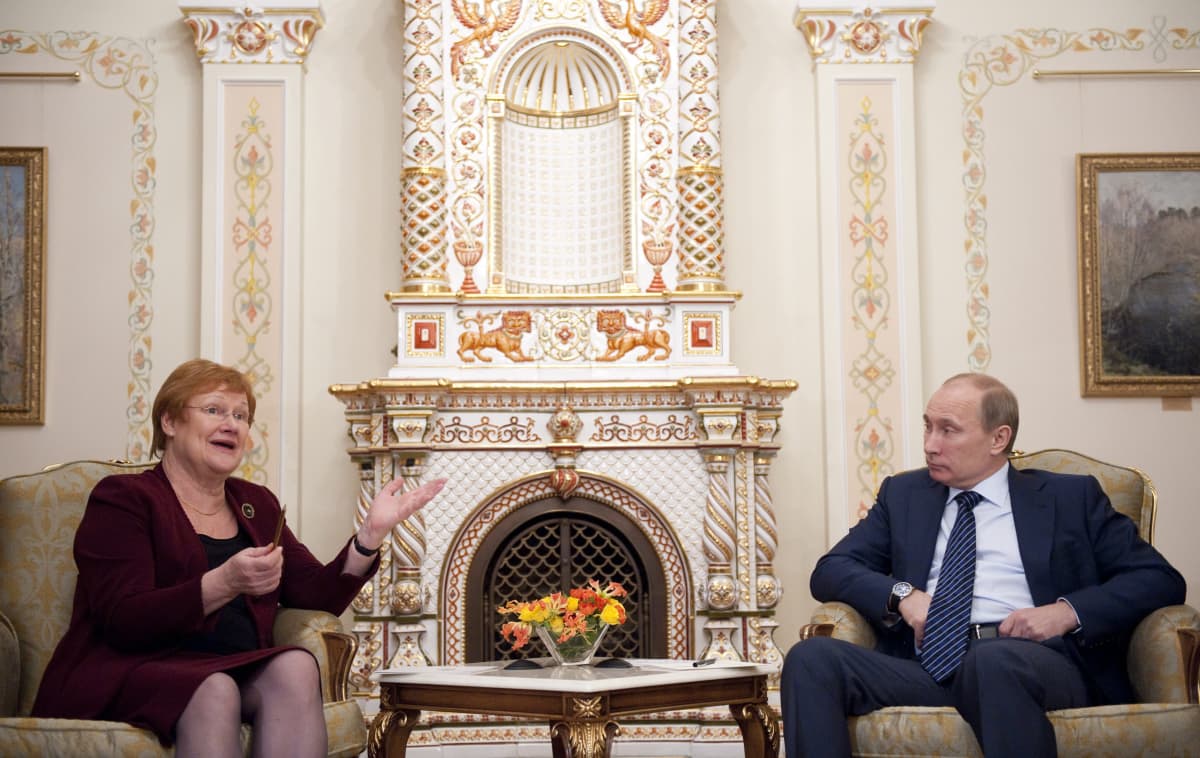 Halonen ja Putin tammikuussa 2012.