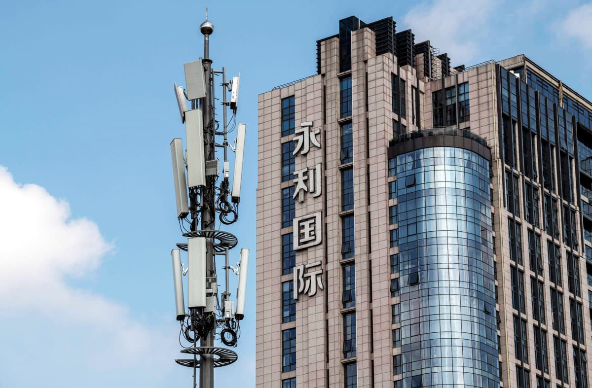 5g-verkkotorni Pekingissä.