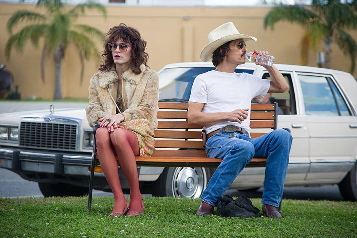 Jared Leto ja Matthew McConaughey Dallas Buyers Club -elokuvassa.