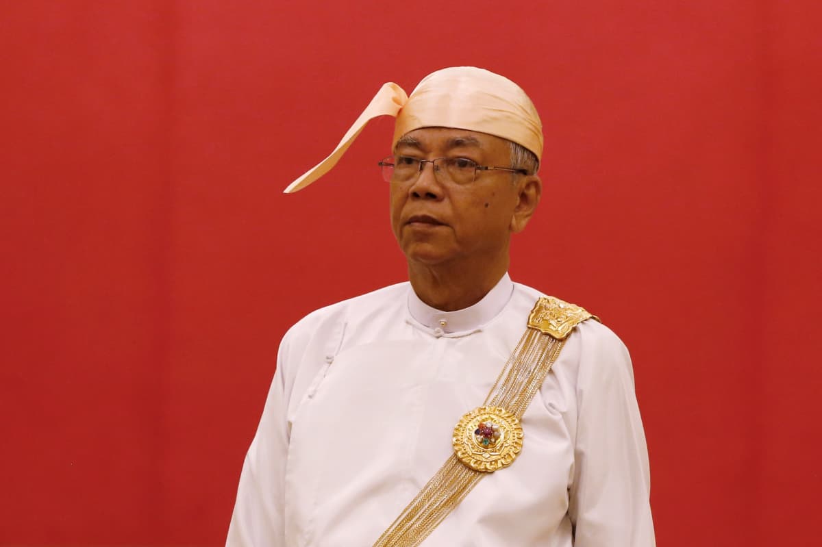 Myanmarin presidentti Htin Kyaw.