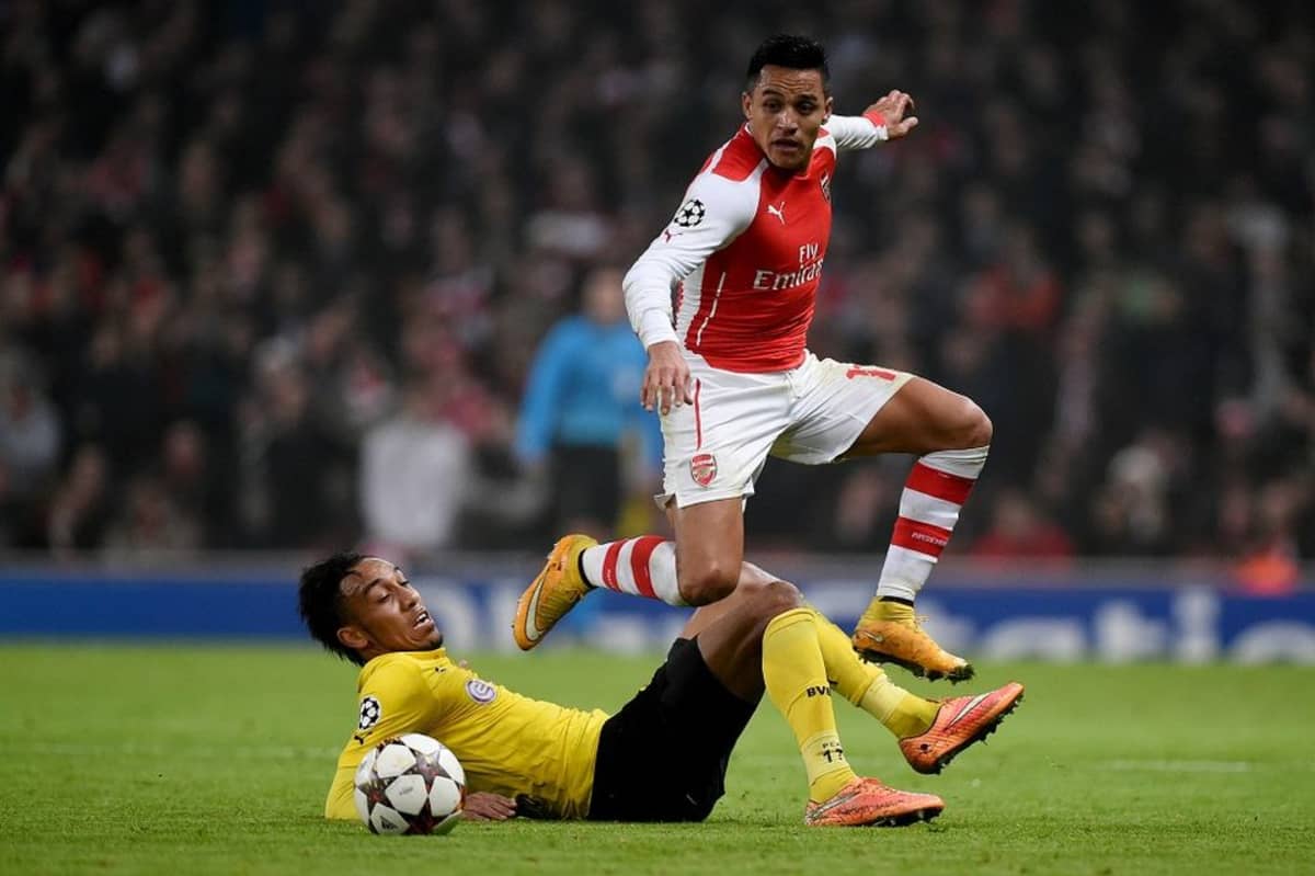 Arsenalin Alexis Sanchez oli oivalla pelipäällä Dortmundia vastaan
