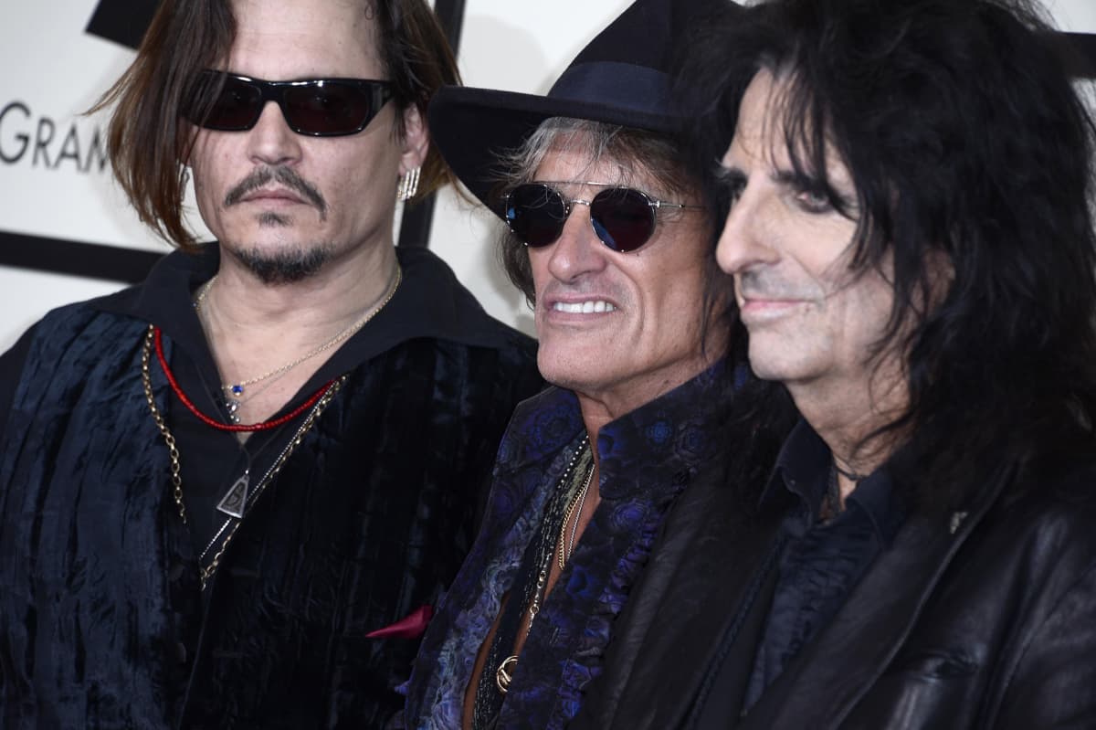 Johnny Depp, Joe Perry ja Alice Cooper.