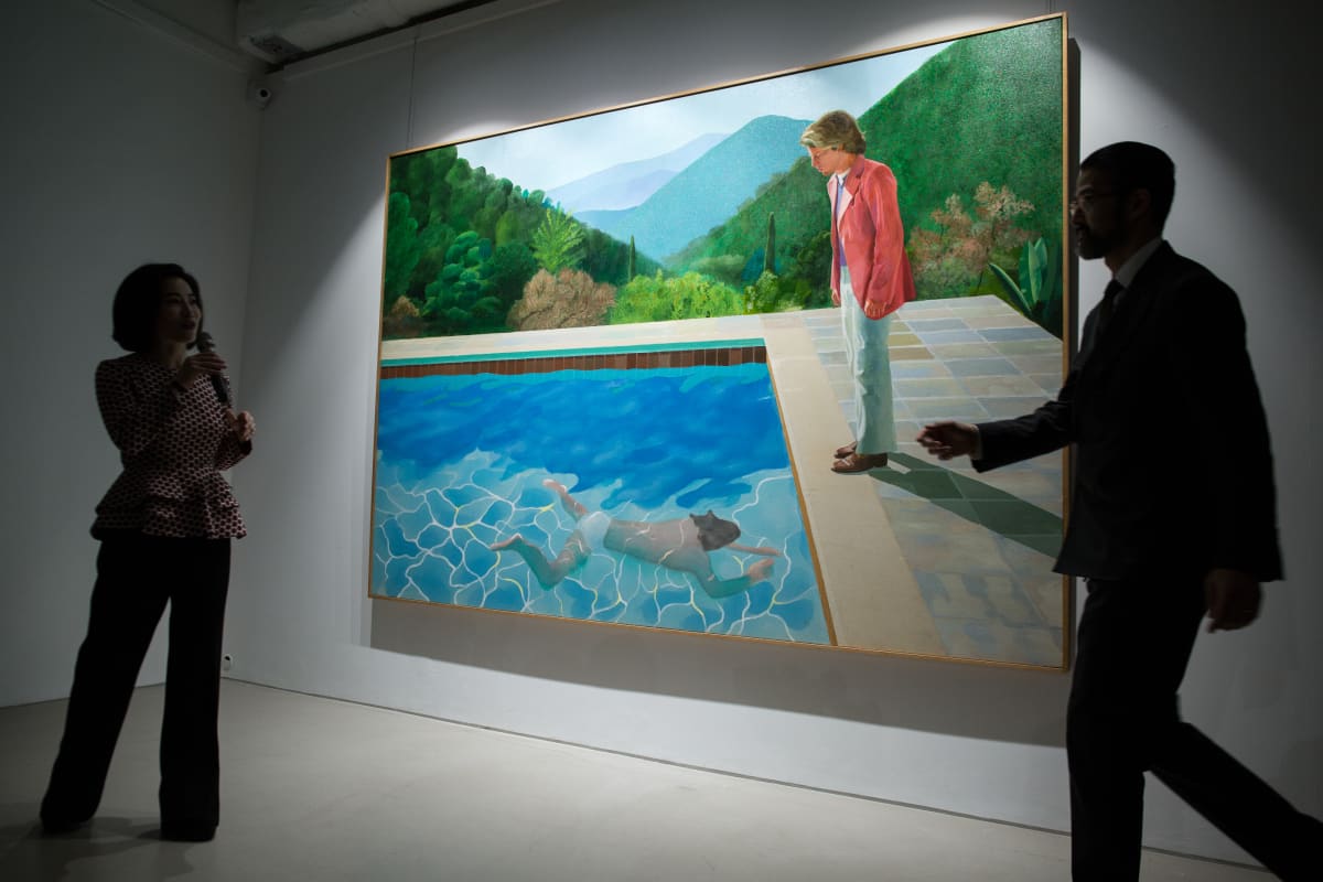 Uusi ennätys taidehuutokaupassa – Taidemaalari David Hockneyn maalaus  huutokaupattiin yli 90 miljoonalla dollarilla