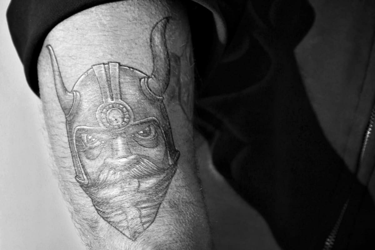 Mika Ranta Odin-tatuointi.