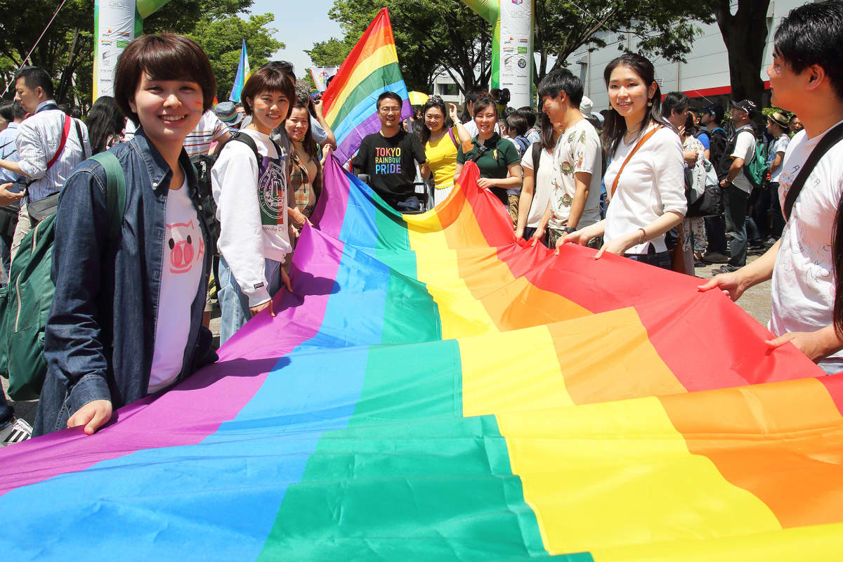 Pride-tapahtuma Tokiossa toukokuussa 2018.