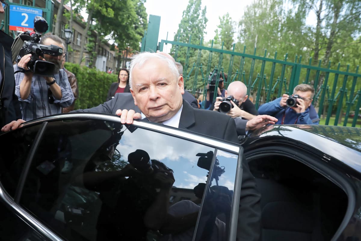 Laki ja oikeus -puolueen puheenjohtaja Jarosław Kaczyński