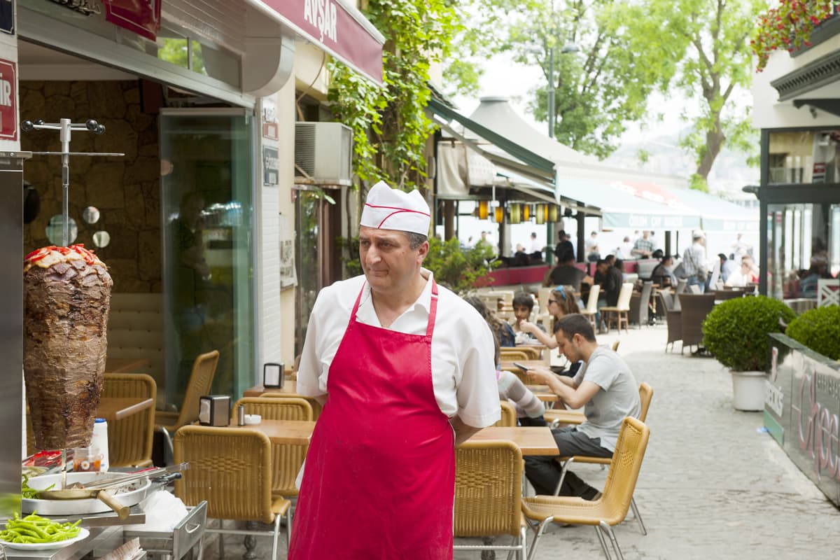 Kebab-ravintola Turkin Istanbulissa.