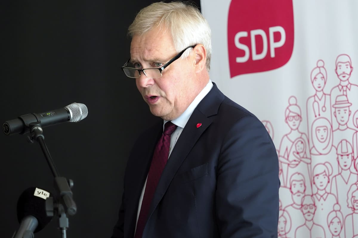 SDP:n puheenjohtaja, pääministeri Antti Rinne puhui SDP:n eduskuntaryhmän työvaliokunnan, ministeriryhmän ja puoluejohdon kesäkokouksessa Varkaudessa 27. elokuuta