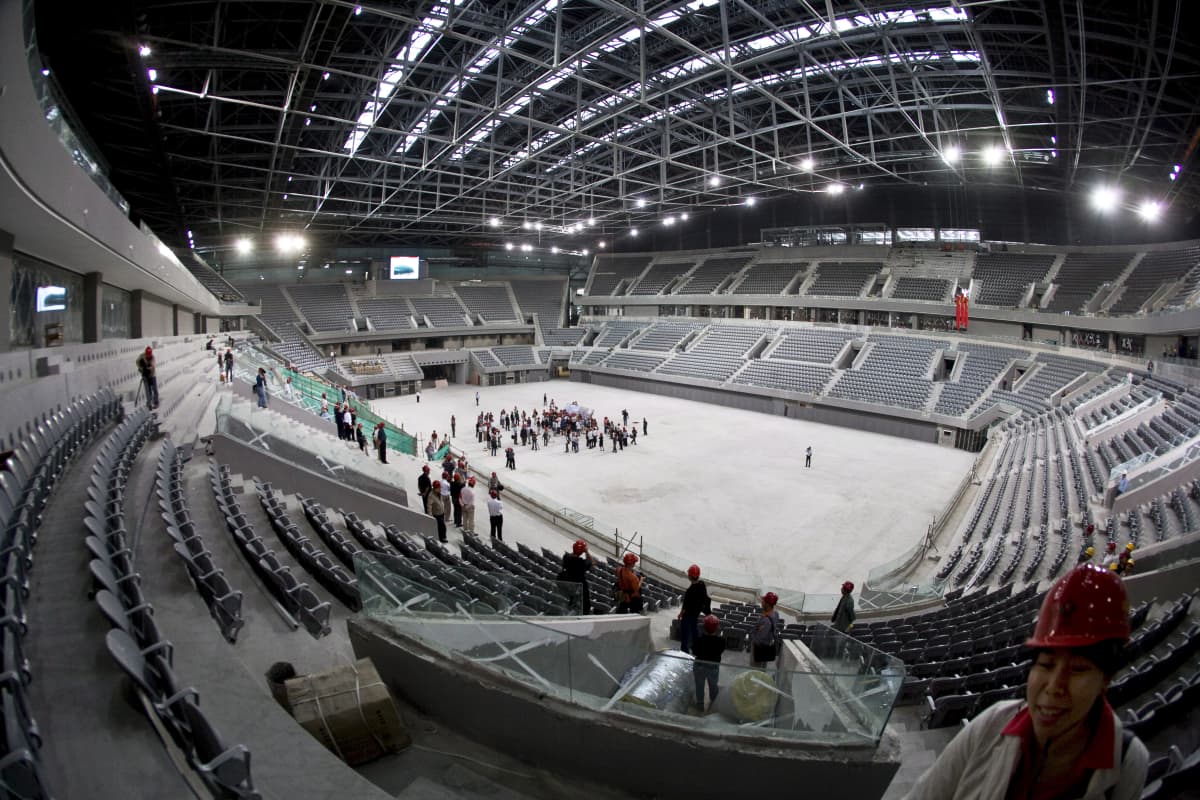 Pekingin kesäolympialaisten koripalloareena muutetaan jäähalliksi vuoden 2022 talvikisoihin.