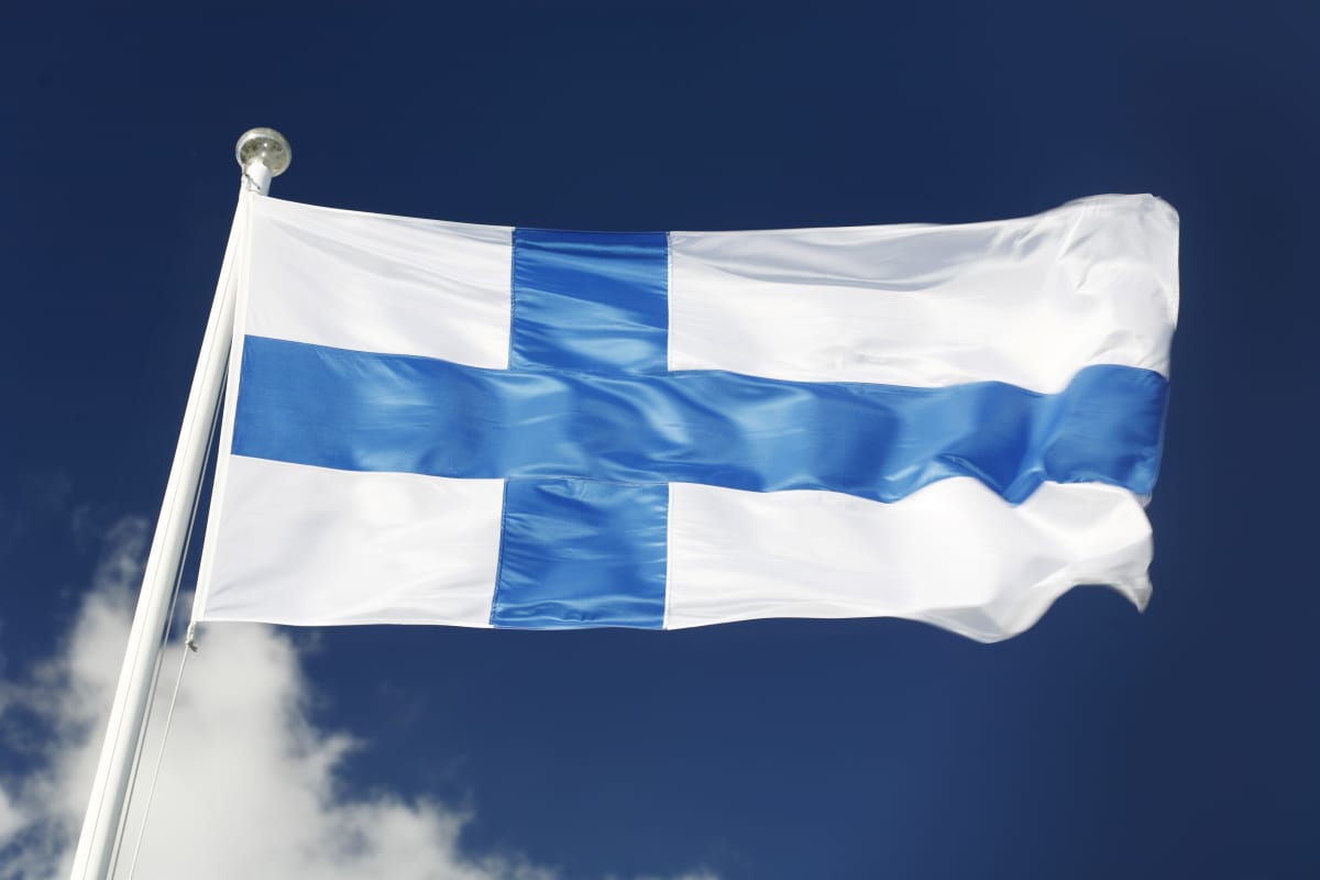 Finlands flagga.