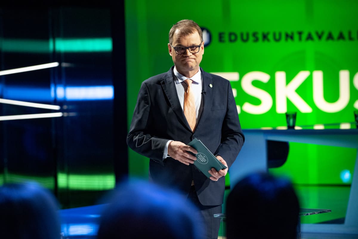 Juha Sipilä puoluejohtajien vaalitentissä Ylellä 20.3.2019