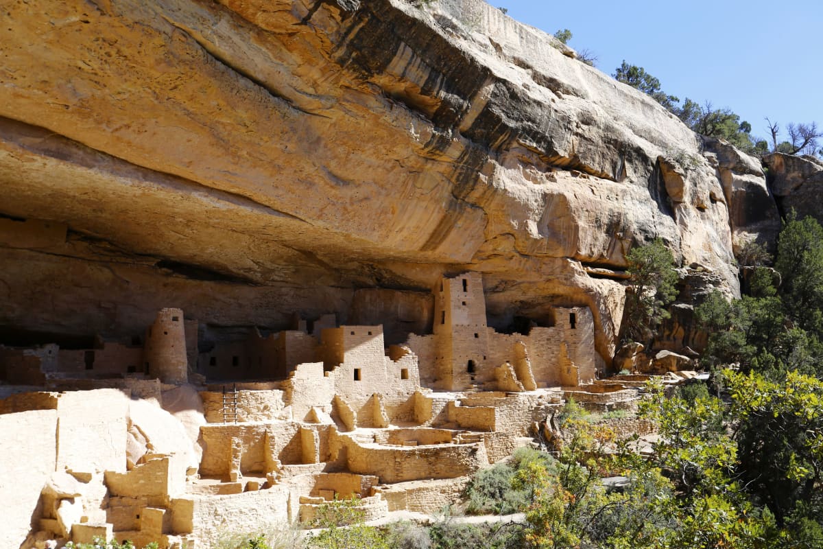 En av klippbyarna i Mesa Verde.
