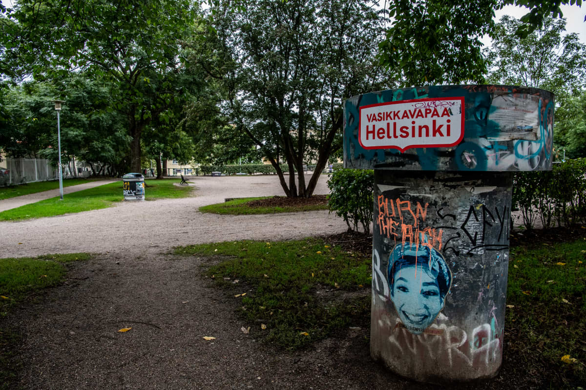 Pengerpuisto Helsingin Kalliossa.