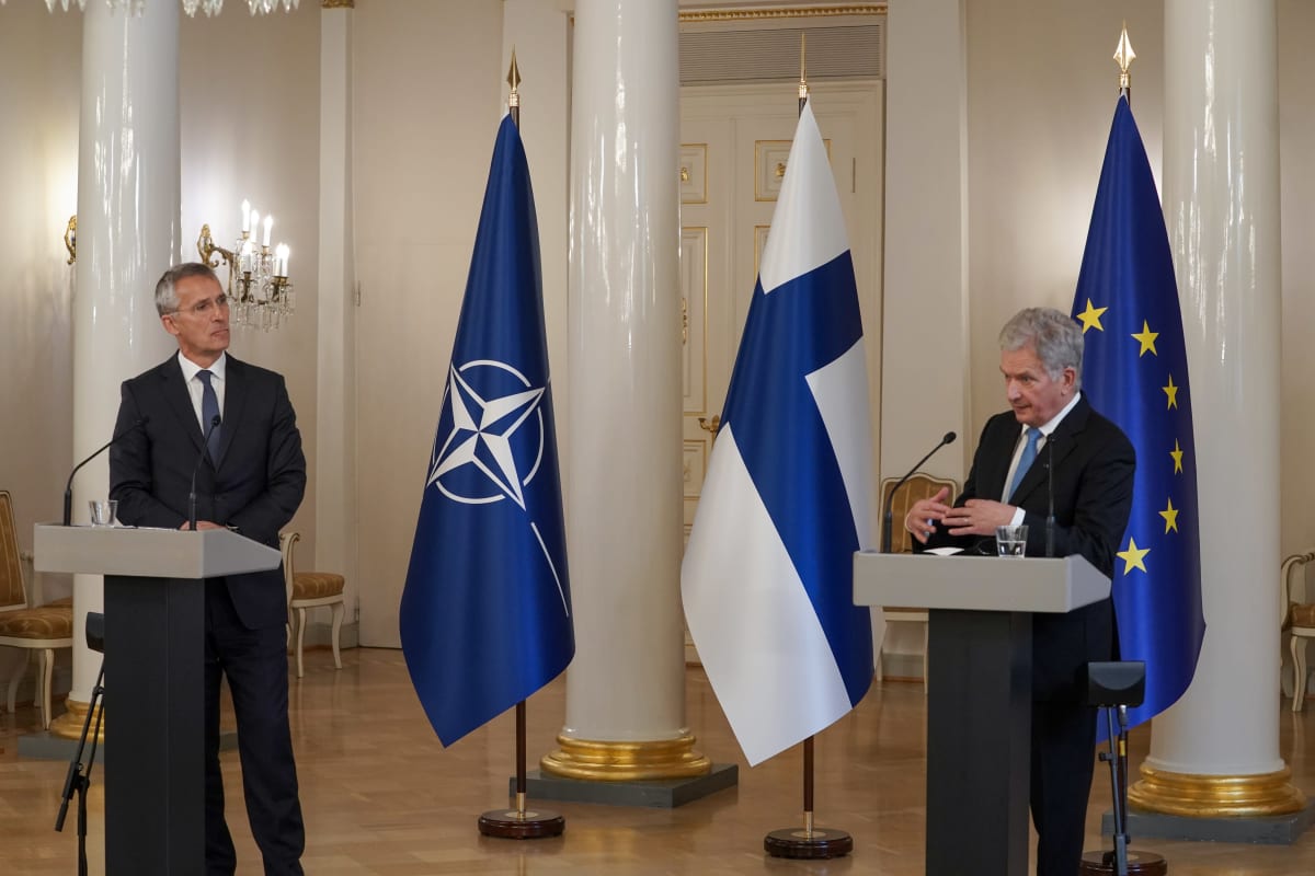 Naton pääsihteerin Jens Stoltenberg ja Suomen tasavallan presidentti Sauli Niinistö tapasivat Presidentinlinnassa.