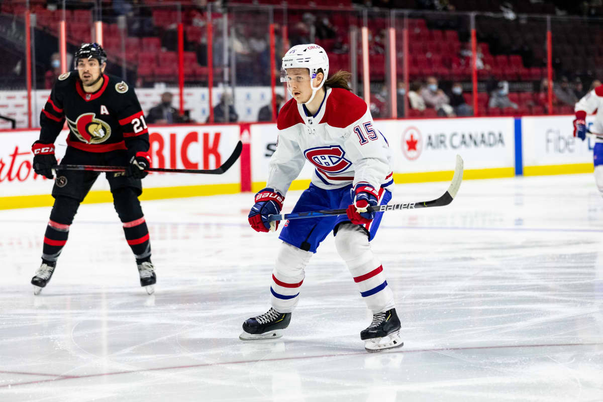 Sami Niku på isen i Montreals tröja.