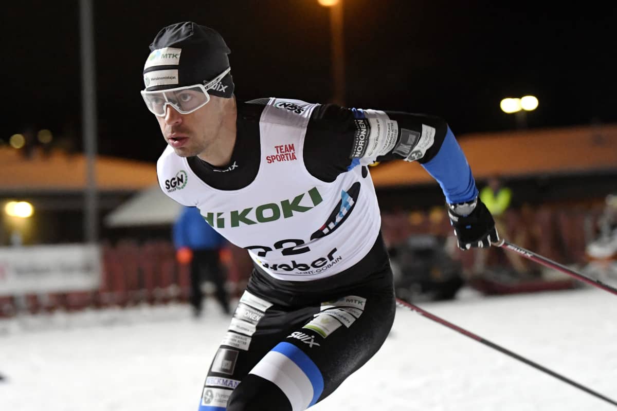 Perttu Hyvärinen hiihti toiseksi Vantaalla.