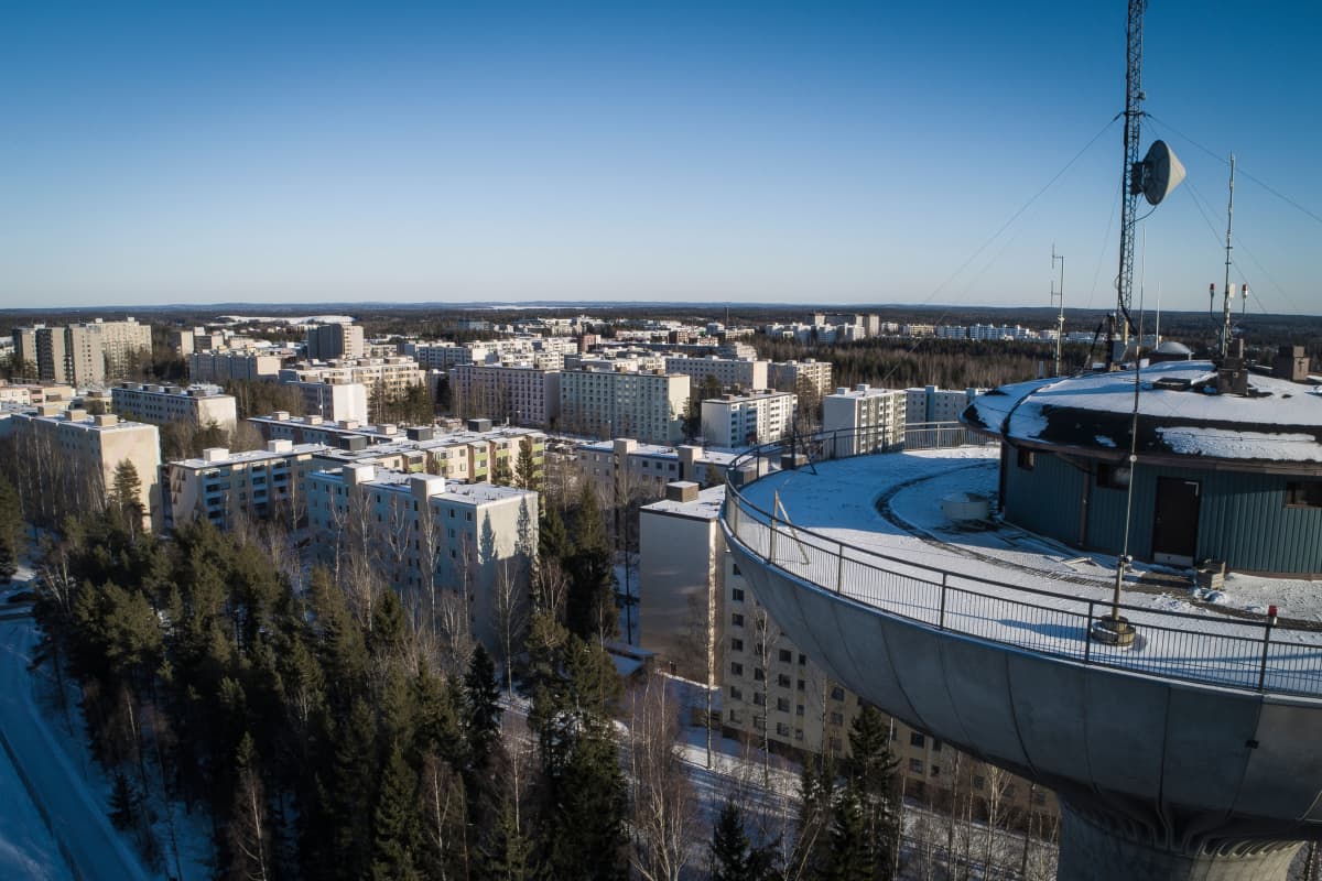 Hervanta Tampere Droonikuva Vesitorni
