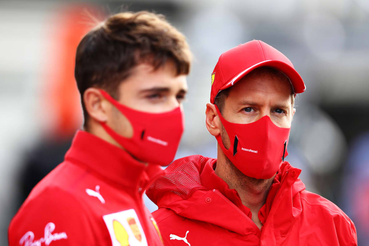 Charles leclerc ja Sebastian Vettel