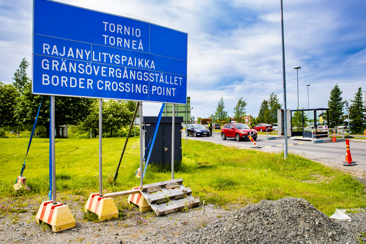 Tornio-Haaparannan rajanylityspaikka.