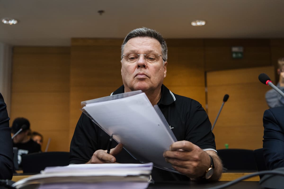 Kuvassa on Jari Aarnio Helsingin käräjäoikeudessa syyskuussa 2020.