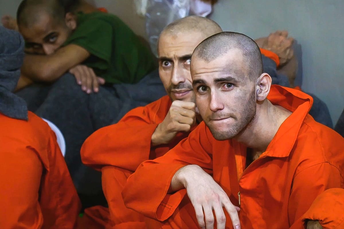 Vankeja Sinaan vankilassa Syyriassa marraskuussa 2019. 
