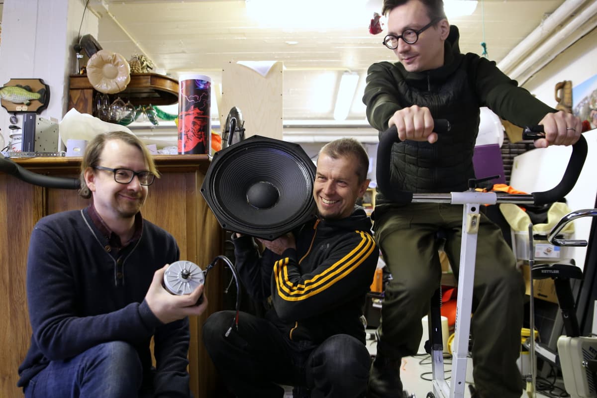 Janne Käpylehto, Kimmo Pohjonen ja Tuomas Norvio muodostavat Energy Soundscapes -teoksen ydinryhmän.