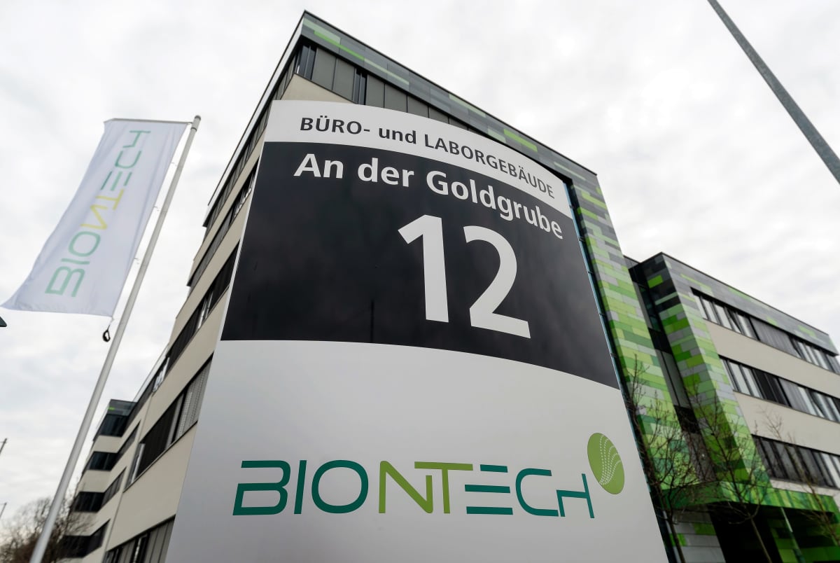 BioNTechin rakennus Saksassa Mainzissa.