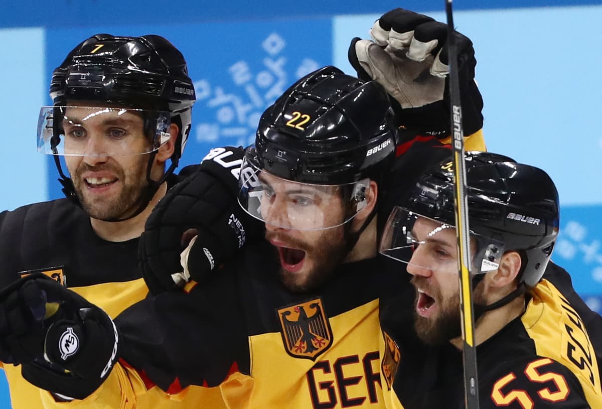Tyskland fick fira stort i OS-semifinalen i ishockey.