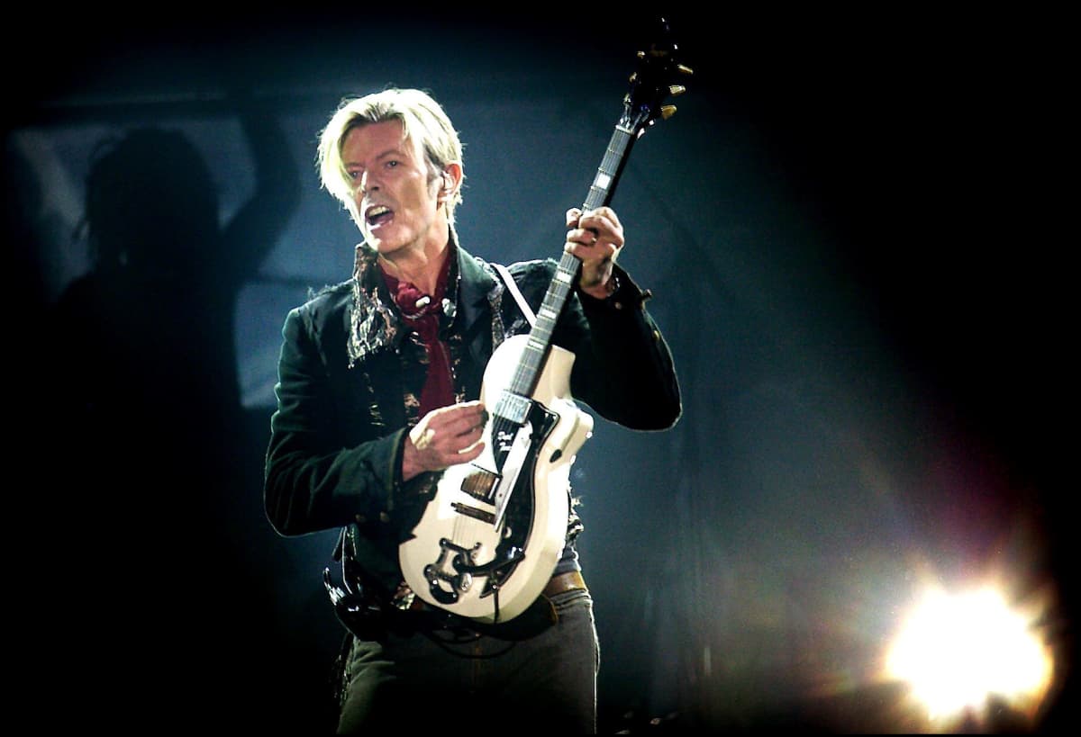 Kuva David Bowien konsertista Kööpenhaminassa vuonna 2003.