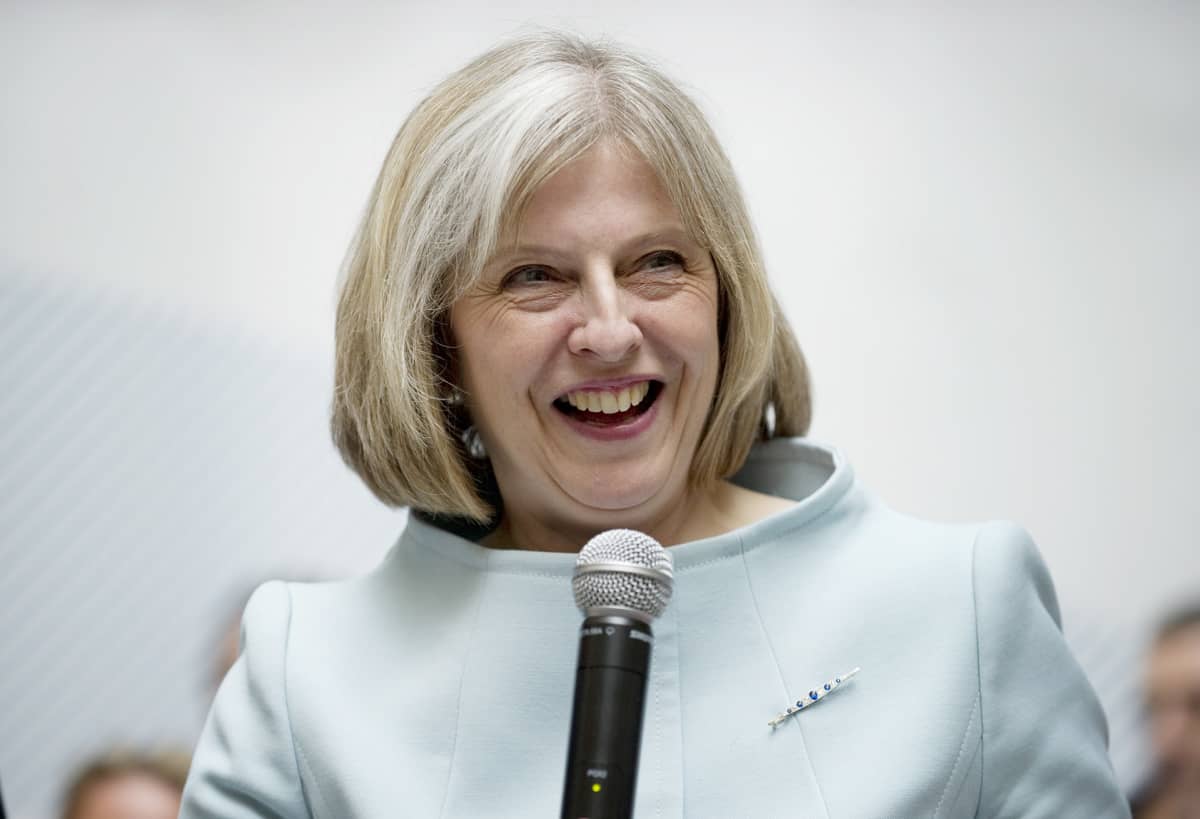 Theresa May tuoreena sisäministerinä toukokuussa 2010.