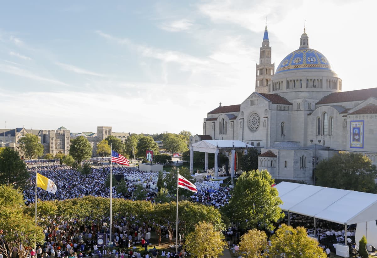 Amerikan katolisella yliopistolla Washingtonissa riitti vilinää syksyllä 2015, kun paavi Franciscus vieraili kampuksella.