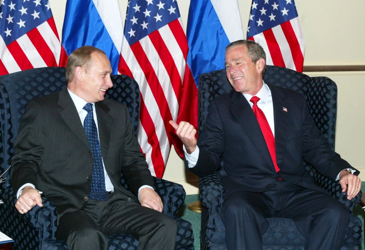 Vladimir Putin ja George W.Bush