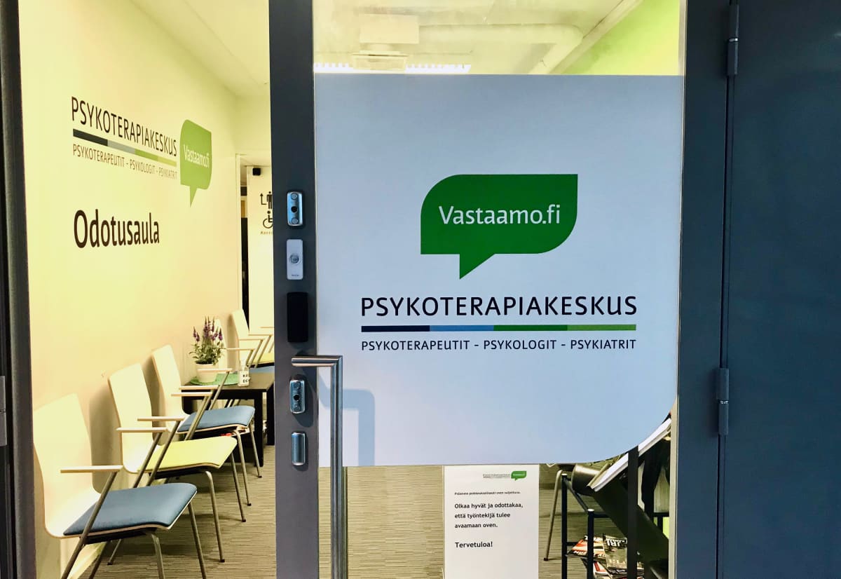 Psykoterapiakeskus Vastaamon toimitilat Tampereen keskustassa Tullintorin kauppakeskuksessa.