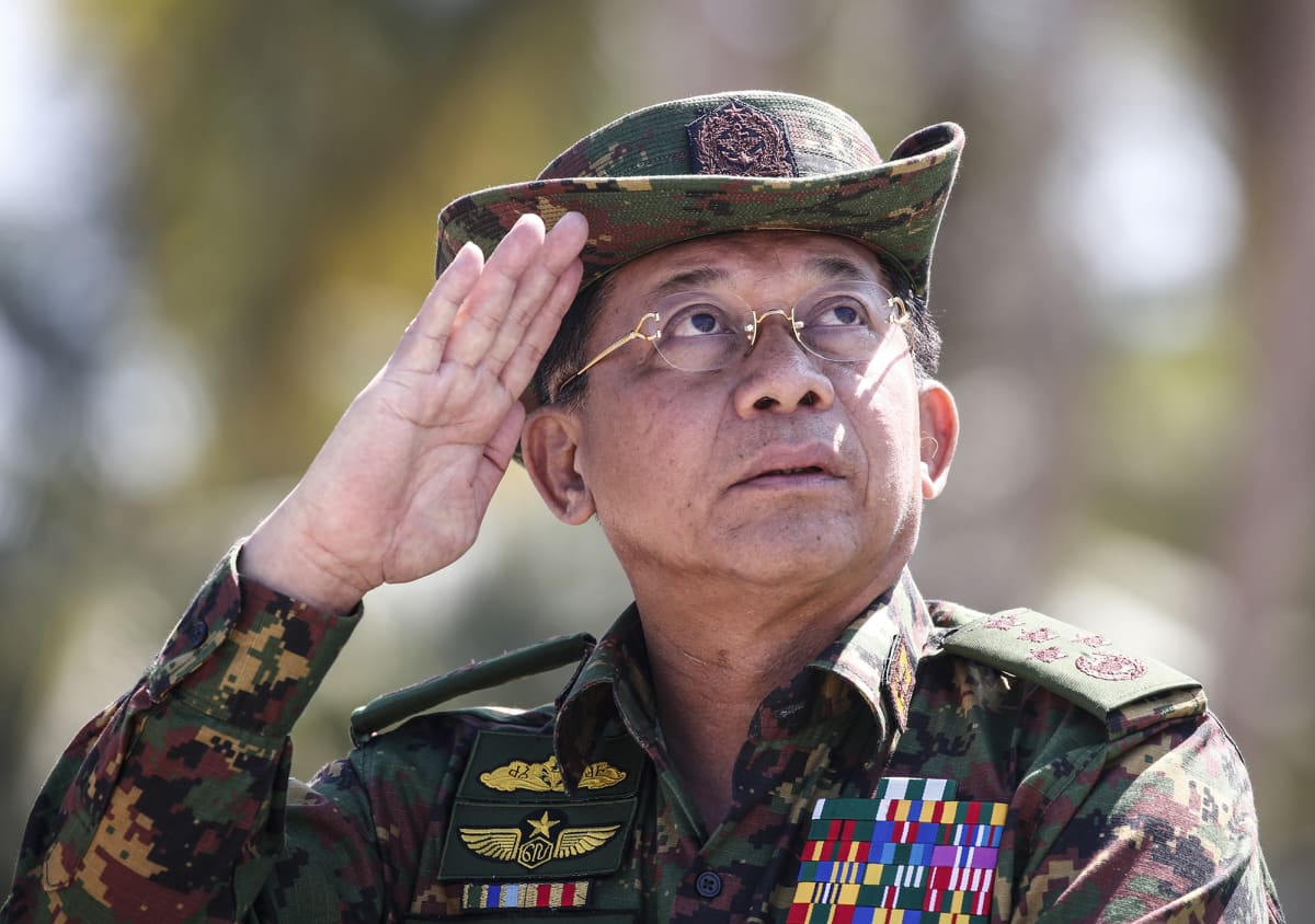 kenraali  Min Aung Hlaing.