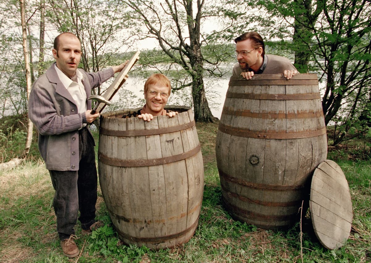 Heikki Silvennoinen, Timo Kahilainen ja Heikki Hela vuonna 1999.