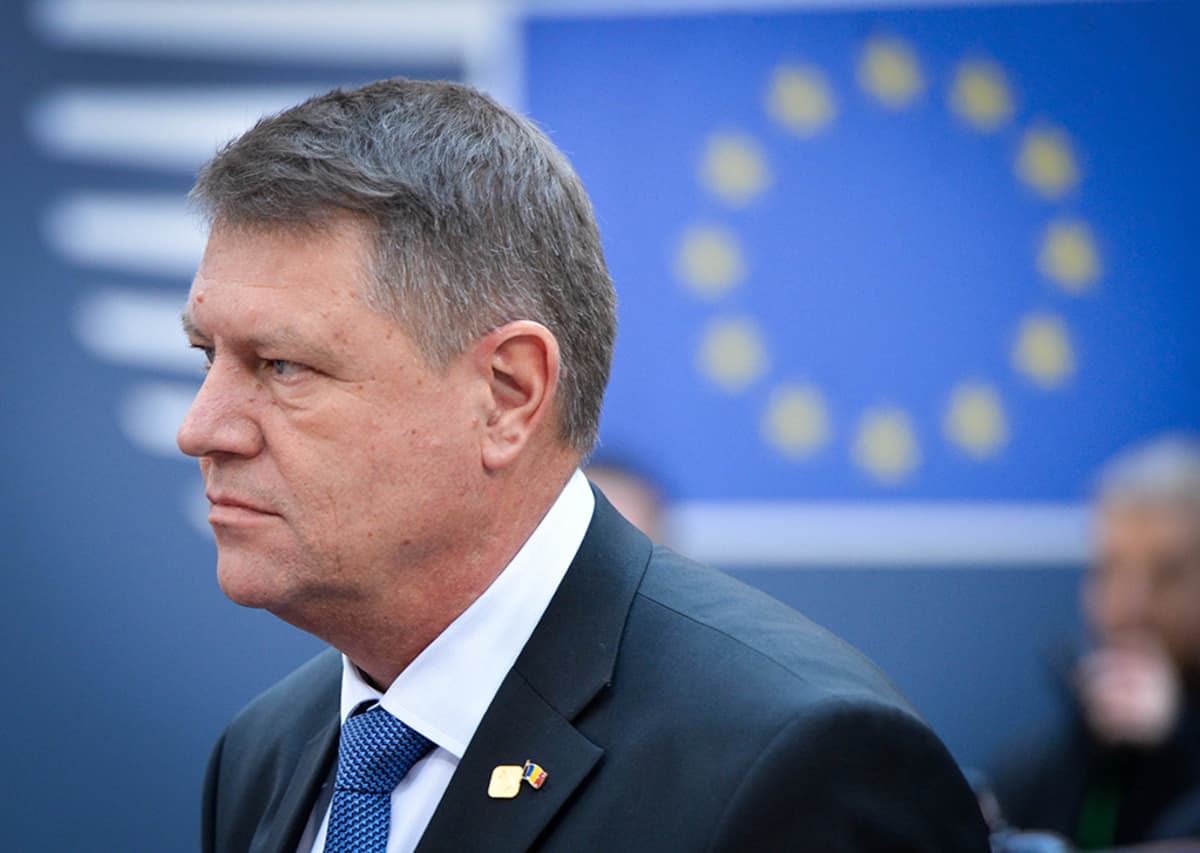 Romanian presidentti Klaus Johannis.