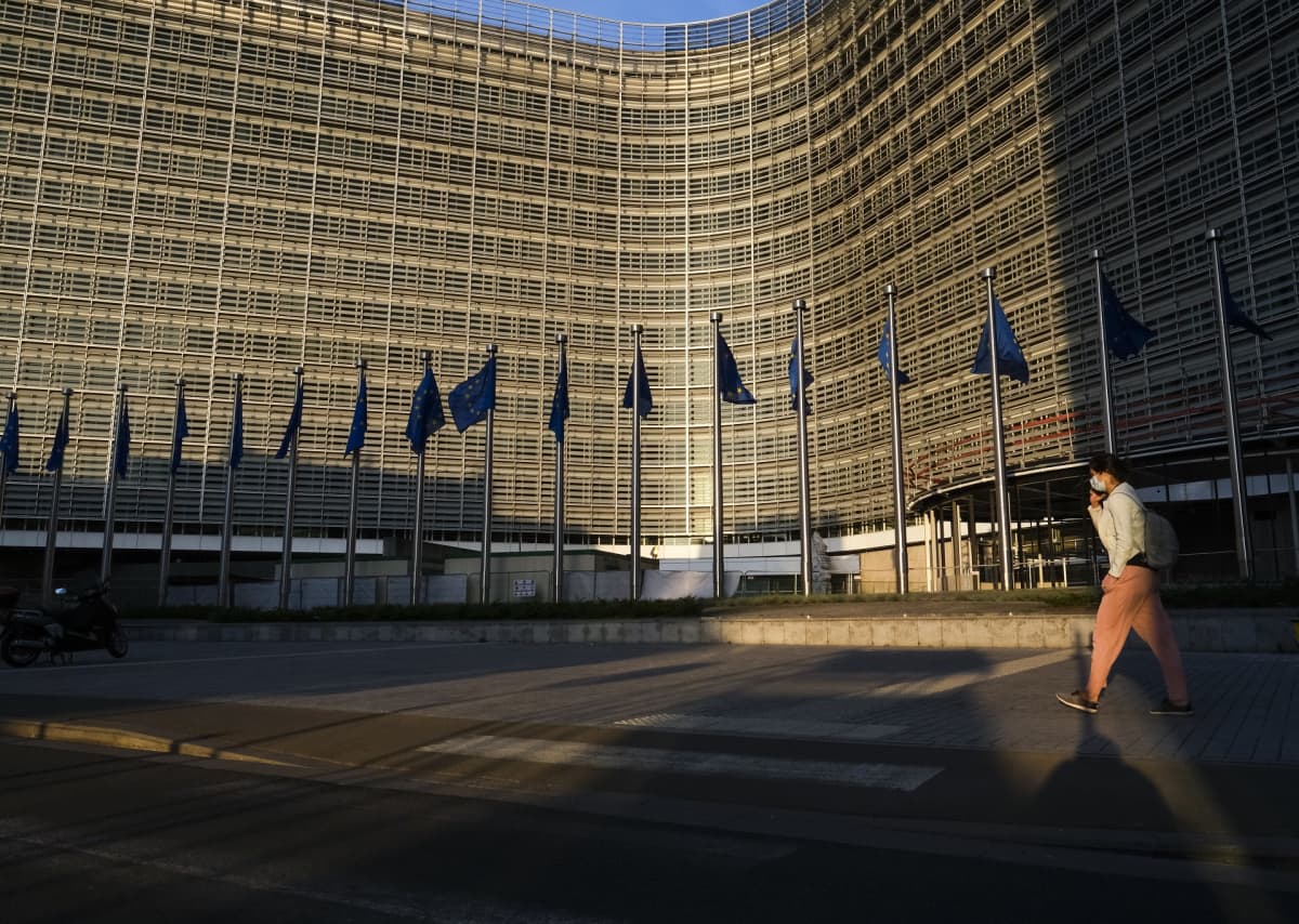 EU:n komission päämaja Berlaymont Brysselissä.
