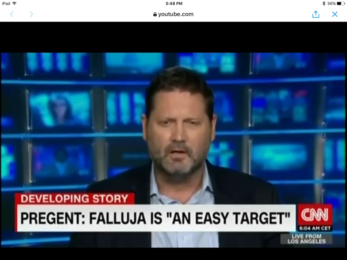Hudson-insituutin tutkija Michael Pregent kommentoi Irakin tapahtumia CNN-kanavalla.