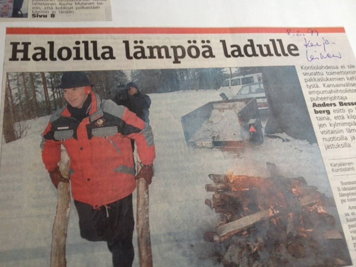 Sanomalehti Karjalaisen artikkeli 8.2.1999.
