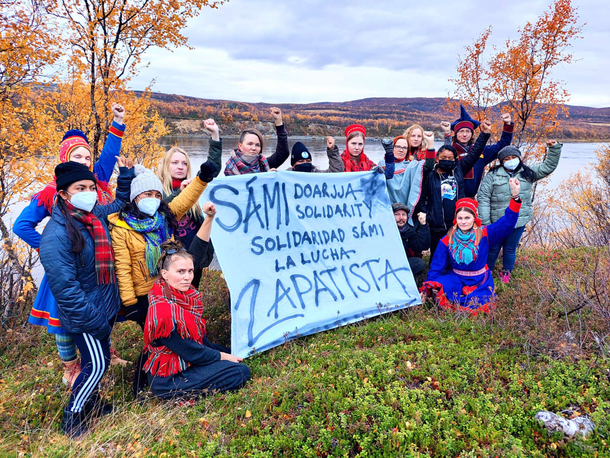 Zapatistien Journey for life -delegaatio vieraili Suomen Saamenmaalla syyskuussa 2021.