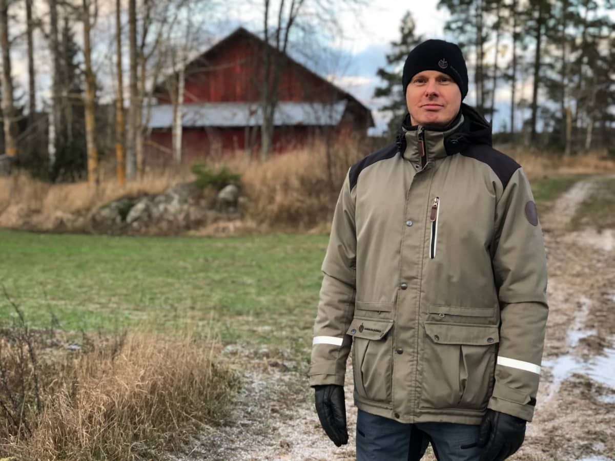MTK:n metsälinjan kenttäpäällikkö Markus Nissinen Eurajoen Luvialla.