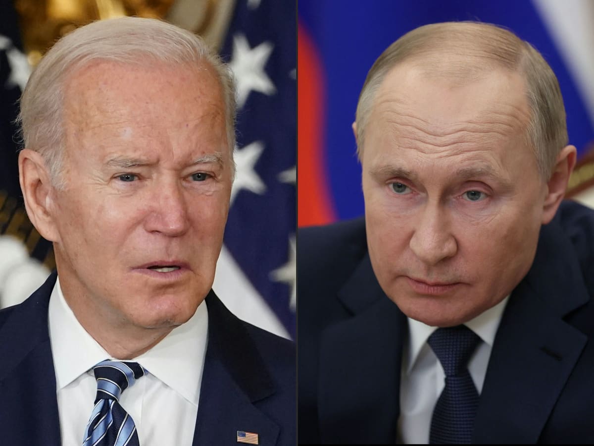 USA:n presidentti Biden ja Venäjän presidentti Putin.